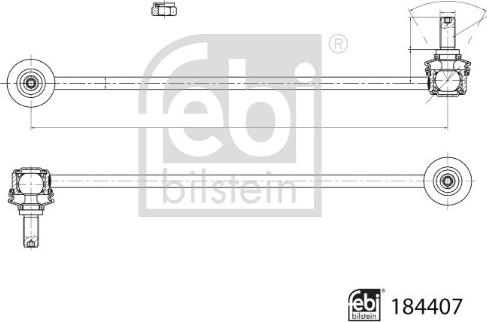 Febi Bilstein 184407 - Stiepnis / Atsaite, Stabilizators ps1.lv