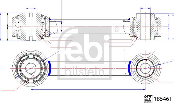 Febi Bilstein 185461 - Stiepnis / Atsaite, Riteņa piekare ps1.lv