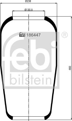 Febi Bilstein 186447 - Pneimoatsperes spilvens, Pneimopiekare ps1.lv