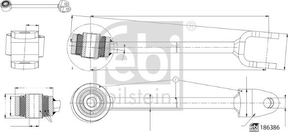 Febi Bilstein 186386 - Stiepnis / Atsaite, Stabilizators ps1.lv