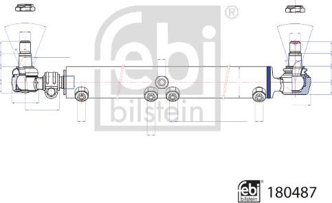 Febi Bilstein 180487 - Darba cilindrs, Stūres pastiprinātājs ps1.lv