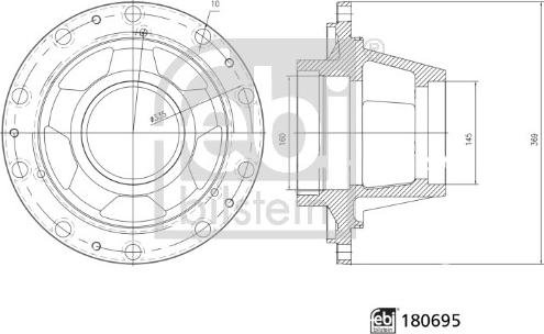 Febi Bilstein 180695 - Riteņa rumba ps1.lv