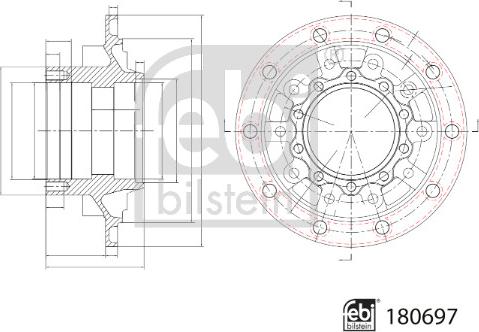 Febi Bilstein 180697 - Riteņa rumba ps1.lv