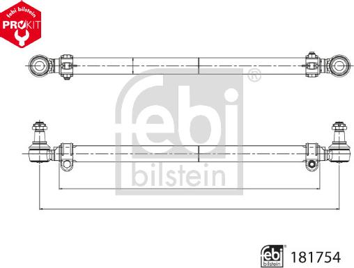 Febi Bilstein 181754 - Stūres šķērsstiepnis ps1.lv