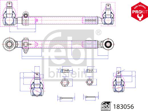 Febi Bilstein 183056 - Stūres garenstiepnis ps1.lv