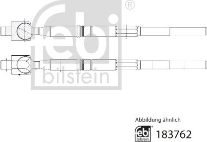 Febi Bilstein 183762 - Aksiālais šarnīrs, Stūres šķērsstiepnis ps1.lv