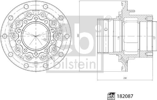 Febi Bilstein 182087 - Riteņa rumba ps1.lv