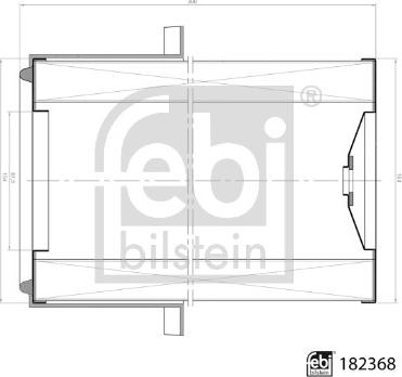 Febi Bilstein 182368 - Gaisa filtrs ps1.lv