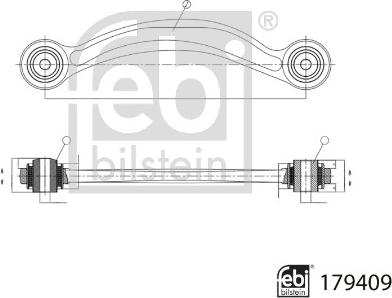 Febi Bilstein 179409 - Neatkarīgās balstiekārtas svira, Riteņa piekare ps1.lv