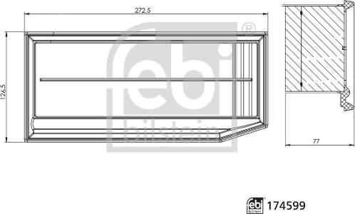 Febi Bilstein 174599 - Gaisa filtrs ps1.lv