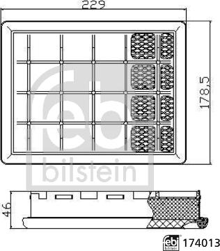 Febi Bilstein 174013 - Filtrs, Kartera ventilācijas sistēma ps1.lv