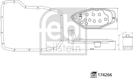 Febi Bilstein 174266 - Hidrofiltrs, Automātiskā pārnesumkārba ps1.lv