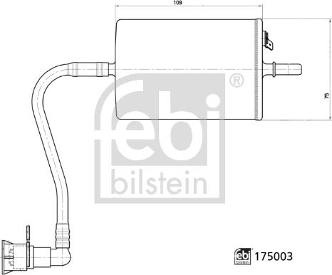 Febi Bilstein 175003 - Degvielas filtrs ps1.lv