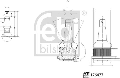 Febi Bilstein 176477 - Balst / Virzošais šarnīrs ps1.lv