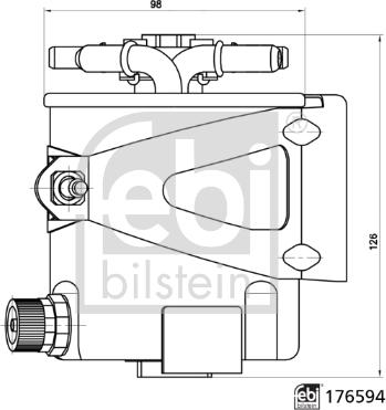 Febi Bilstein 176594 - Degvielas filtrs ps1.lv