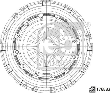Febi Bilstein 176883 - Sajūga piespiedējdisks ps1.lv