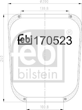 Febi Bilstein 170523 - Pneimoatsperes spilvens, Pneimopiekare ps1.lv