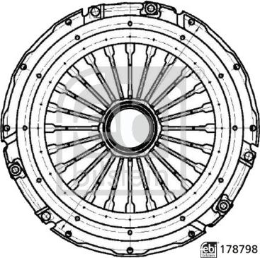 Febi Bilstein 178798 - Sajūga piespiedējdisks ps1.lv