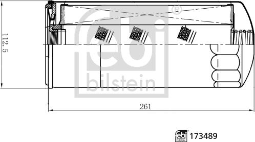 Febi Bilstein 173489 - Eļļas filtrs ps1.lv