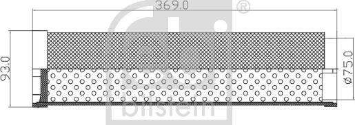 Febi Bilstein 173532 - Gaisa filtrs ps1.lv