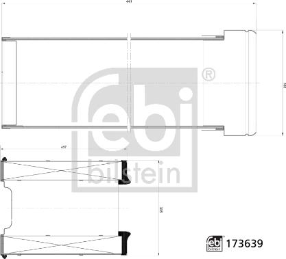 Febi Bilstein 173639 - Gaisa filtra komplekts ps1.lv