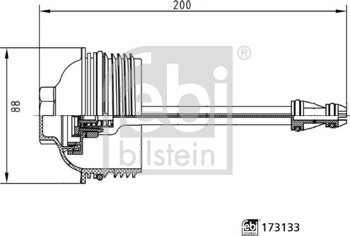 Febi Bilstein 173133 - Vāks, Eļļas filtra korpuss ps1.lv