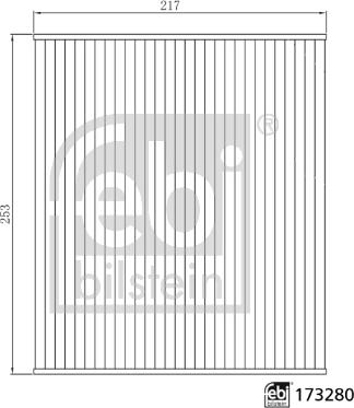 Febi Bilstein 173280 - Filtrs, Salona telpas gaiss ps1.lv