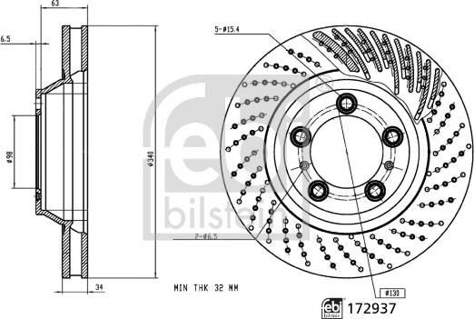 Febi Bilstein 172937 - Bremžu diski ps1.lv