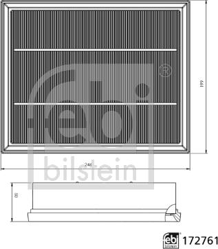 Febi Bilstein 172761 - Gaisa filtrs ps1.lv