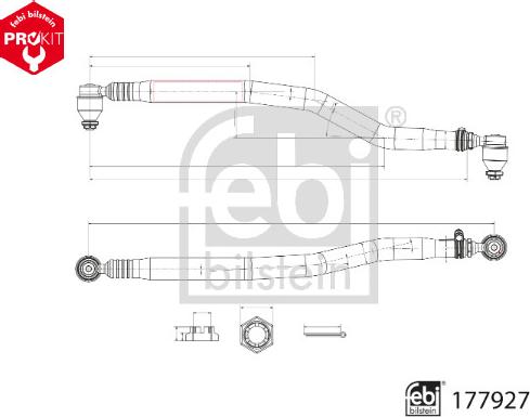 Febi Bilstein 177927 - Stūres šķērsstiepnis ps1.lv