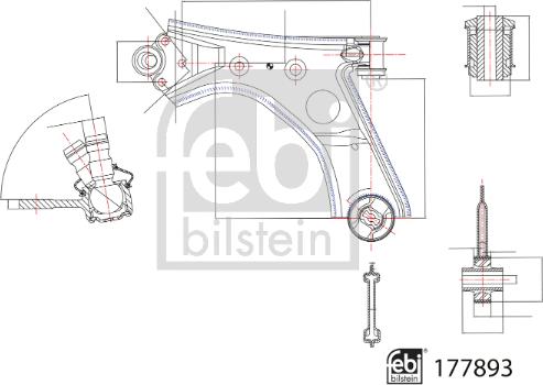 Febi Bilstein 177893 - Neatkarīgās balstiekārtas svira, Riteņa piekare ps1.lv