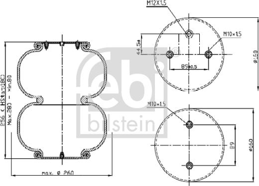 Febi Bilstein 39420 - Pneimoatsperes spilvens, Pneimopiekare ps1.lv