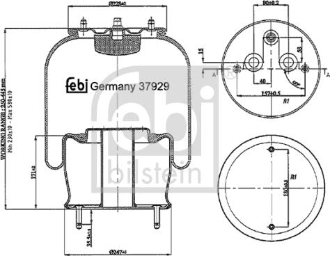 Febi Bilstein 37929 - Pneimoatsperes spilvens, Pneimopiekare ps1.lv