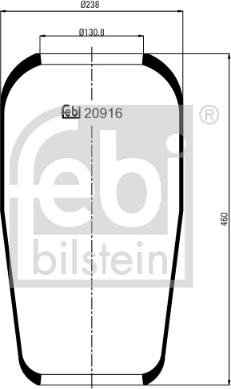 Febi Bilstein 20916 - Pneimoatsperes spilvens, Pneimopiekare ps1.lv