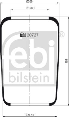 Febi Bilstein 20727 - Pneimoatsperes spilvens, Pneimopiekare ps1.lv