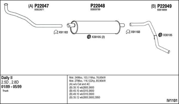 Fenno IV1101 - Izplūdes gāzu sistēma ps1.lv