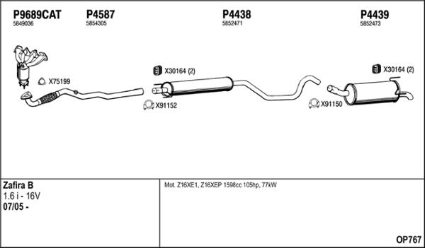 Fenno OP767 - Izplūdes gāzu sistēma ps1.lv