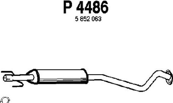 Fenno P4486 - Vidējais izpl. gāzu trokšņa slāpētājs ps1.lv