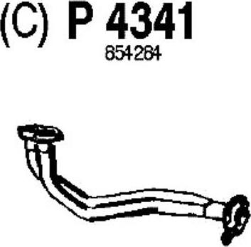 Fenno P4341 - Izplūdes caurule ps1.lv