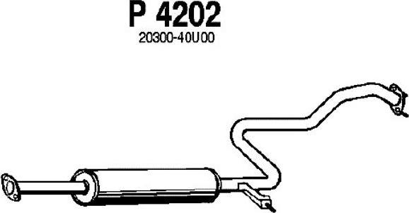 Fenno P4202 - Vidējais izpl. gāzu trokšņa slāpētājs ps1.lv