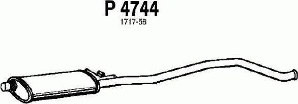 Fenno P4744 - Vidējais izpl. gāzu trokšņa slāpētājs ps1.lv