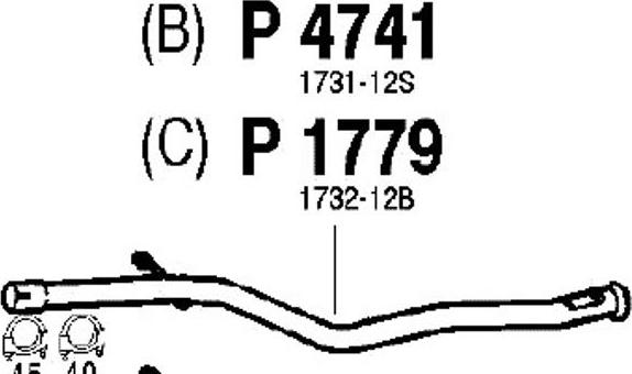 Fenno P4741 - Izplūdes caurule ps1.lv