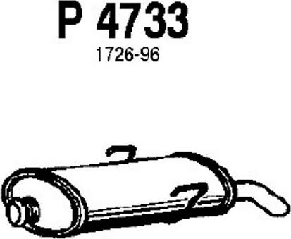 Fenno P4733 - Izplūdes gāzu trokšņa slāpētājs (pēdējais) ps1.lv