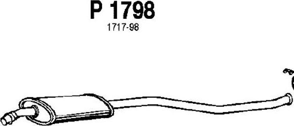Fenno P1798 - Vidējais izpl. gāzu trokšņa slāpētājs ps1.lv