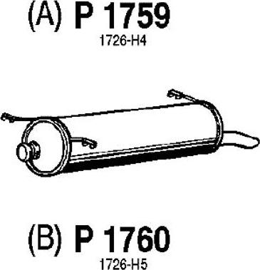 Fenno P1759 - Izplūdes gāzu trokšņa slāpētājs (pēdējais) ps1.lv