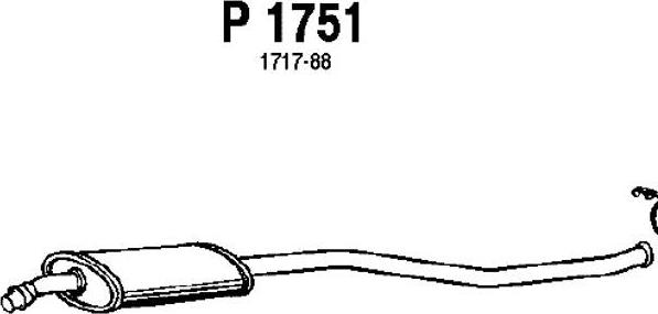 Fenno P1751 - Vidējais izpl. gāzu trokšņa slāpētājs ps1.lv