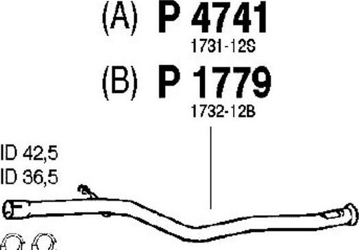 Fenno P1779 - Izplūdes caurule ps1.lv