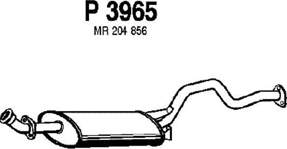 Fenno P3965 - Izplūdes gāzu trokšņa slāpētājs (pēdējais) ps1.lv