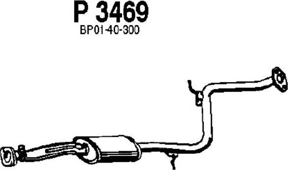 Fenno P3469 - Vidējais izpl. gāzu trokšņa slāpētājs ps1.lv