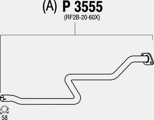 Fenno P3555 - Izplūdes caurule ps1.lv